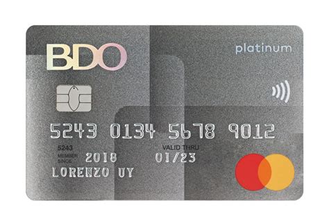 BDO Platinum Credit Card .